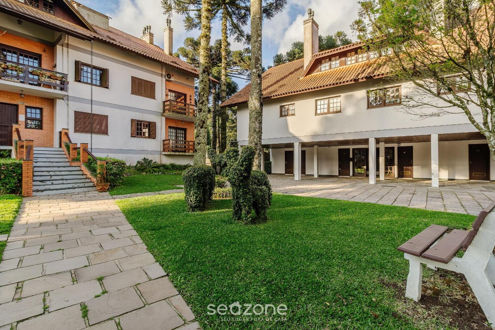 Apto Duplex C/ Lareira 100M Do Lago Negro Rln204 그라마도 외부 사진